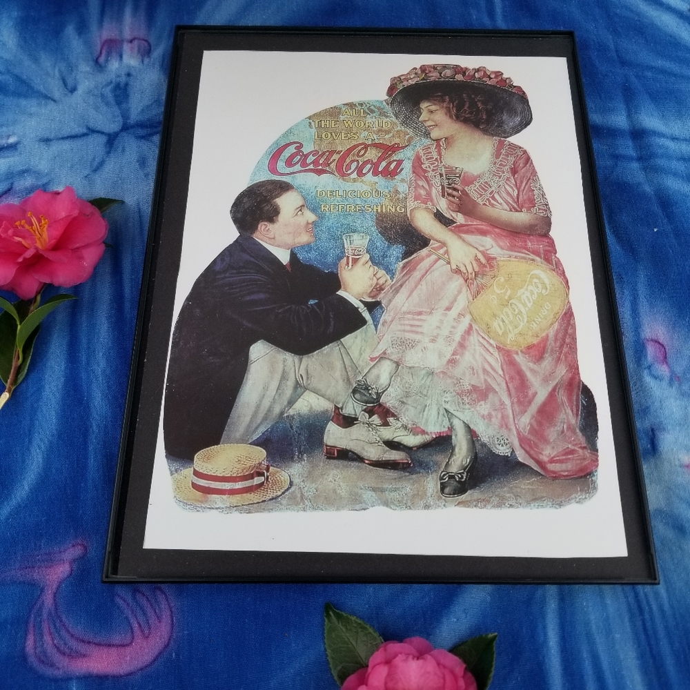 Coca Cola Valentine's Day Lovers Wedding Gift Bridal Shower Wall Decor